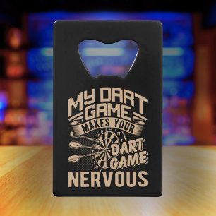 Dart Game Flex - Dart Player Credit Card Bottle Opener