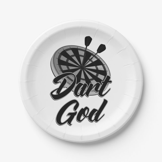 Dart God Paper Plates (Front)