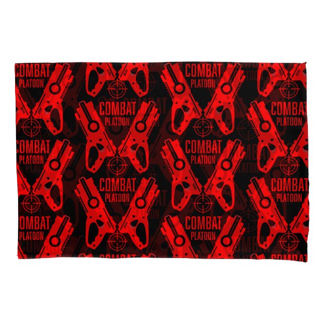 Dart Gun Battle Pillow Case (Front-Left)