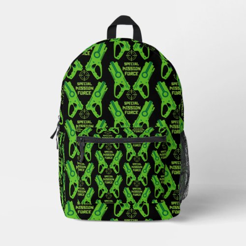 Dart Gun Battle Printed Backpack