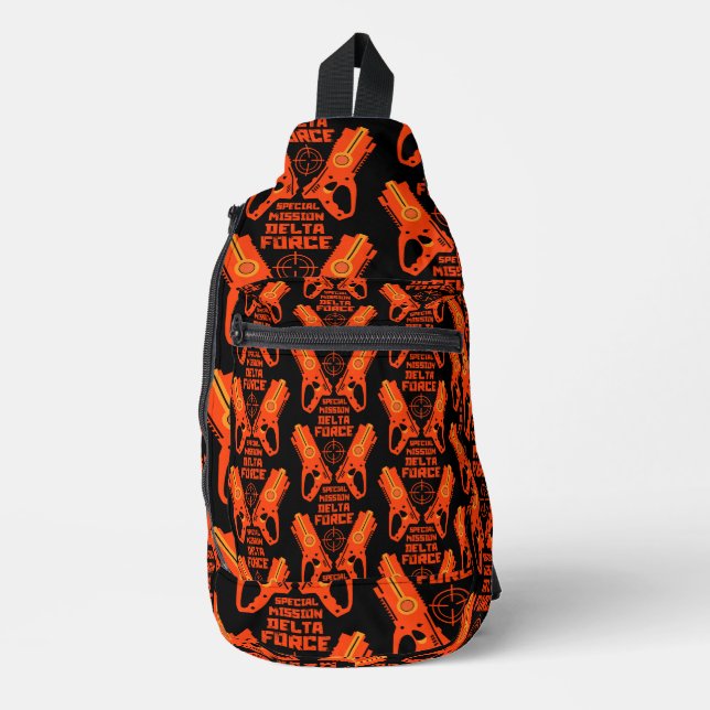 Dart Gun Battle Sling Bag (Front)