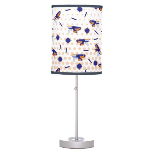 Dart Gun Battle War Boys Target Pattern Table Lamp