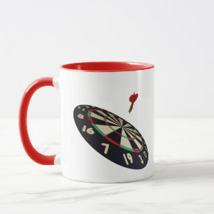 Dart In Flight To Bullseye, Mug