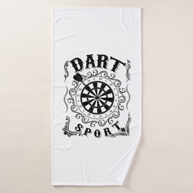 Dart Is My Sport Bath Towel (Bath Towel)