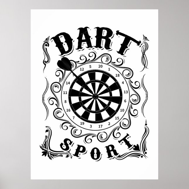 Dart Is My Sport Poster (Front)