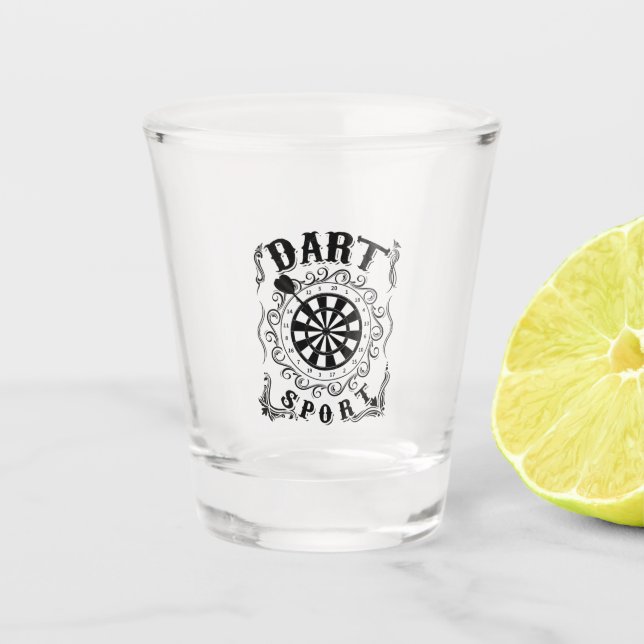 Dart Is My Sport Shot Glass (Front)