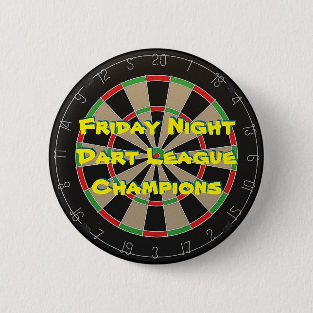 Dart League Champions 2 Button (Front)