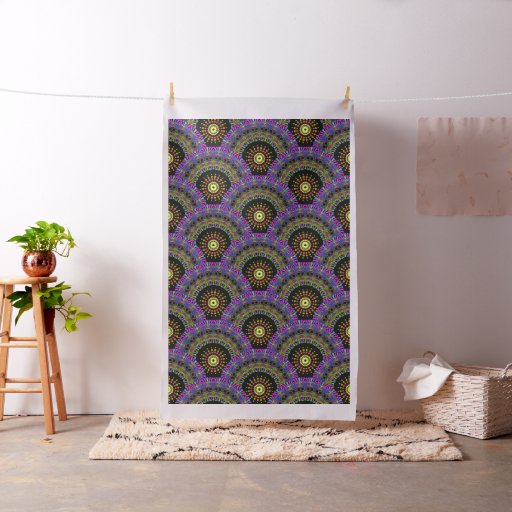 Dart Mandala II + your backgr. & ideas Fabric