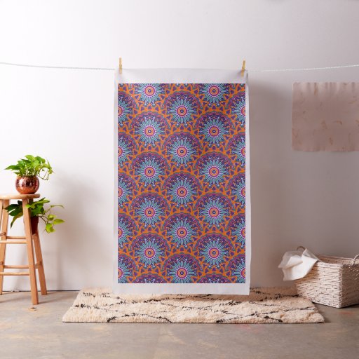Dart Mandala III + your backgr. & ideas Fabric