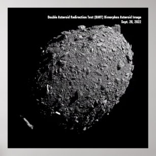 DART Mission Dimorphos Asteroid DRACO Image Photo Poster