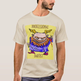 Dart Monster, Dart Player, add text T-Shirt