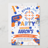 Dart Party Birthday Invitation (Front)