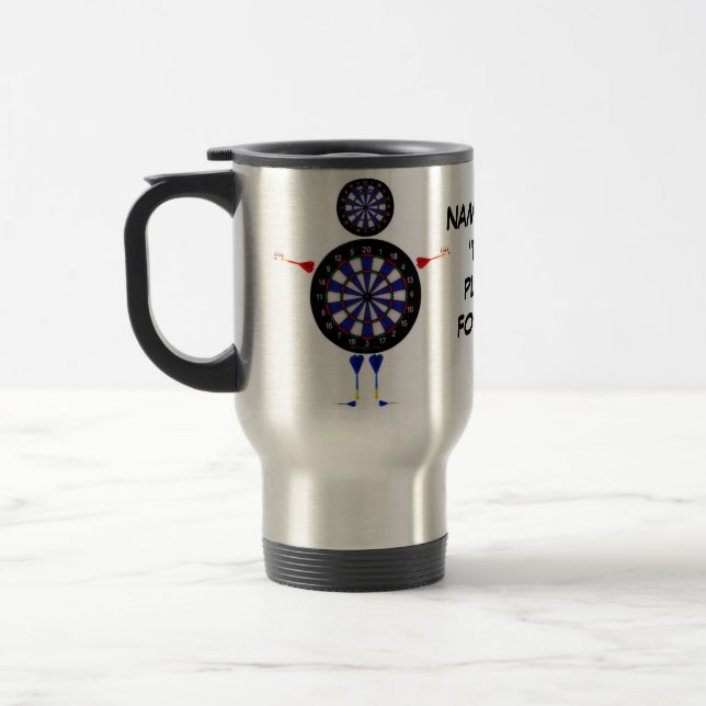 Dart Player For Life Travel Mug (Left)