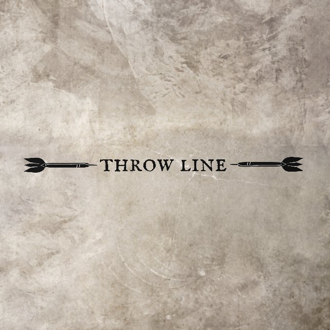 Dart Players Throw Line Floor Decals (Insitu)