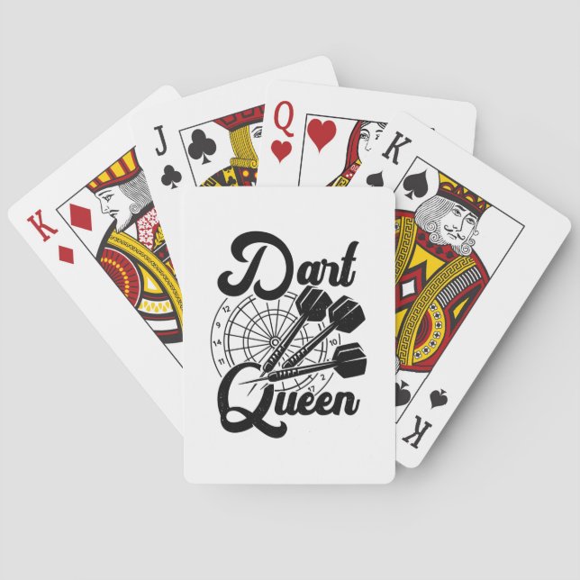 Dart Queen Poker Cards (Back)
