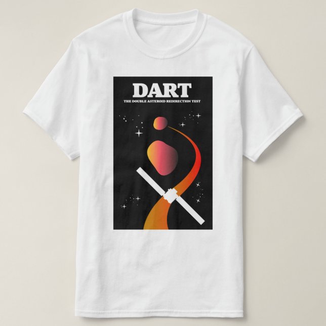 DART space mission space art. T-Shirt (Design Front)