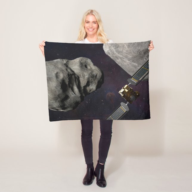 Dart Spacecraft And The Liciacube Prior To Impact Fleece Blanket (In Situ)