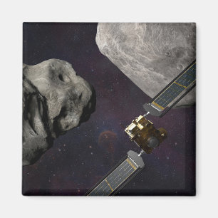 Dart Spacecraft And The Liciacube Prior To Impact Magnet