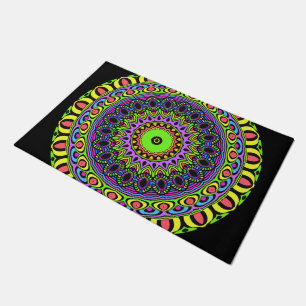 Dart Style Mandala I + your backgr. & ideas Doormat
