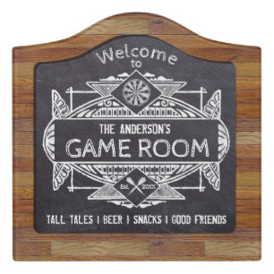 Dart Themed Welcome to the Game Room  Door Sign