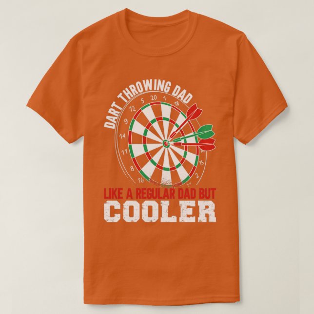 Dart Throwing Dad T-Shirt (Design Front)