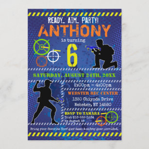 Gun Invitations 22 Designs Zazzle