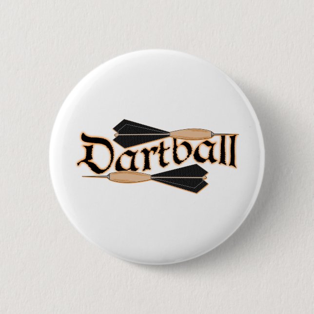 Dartball Darts Pinback Button (Front)