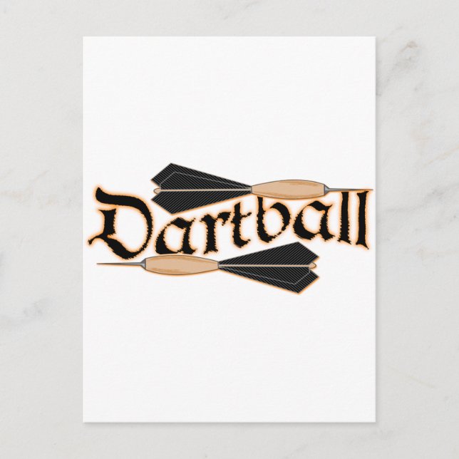 Dartball Darts Postcard (Front)
