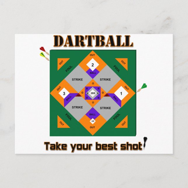 Dartball Postcard (Front)