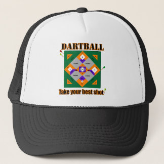 Dartball take your best shot! trucker hat