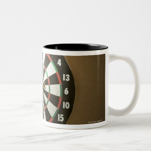 Dartboard 3 Two_Tone coffee mug