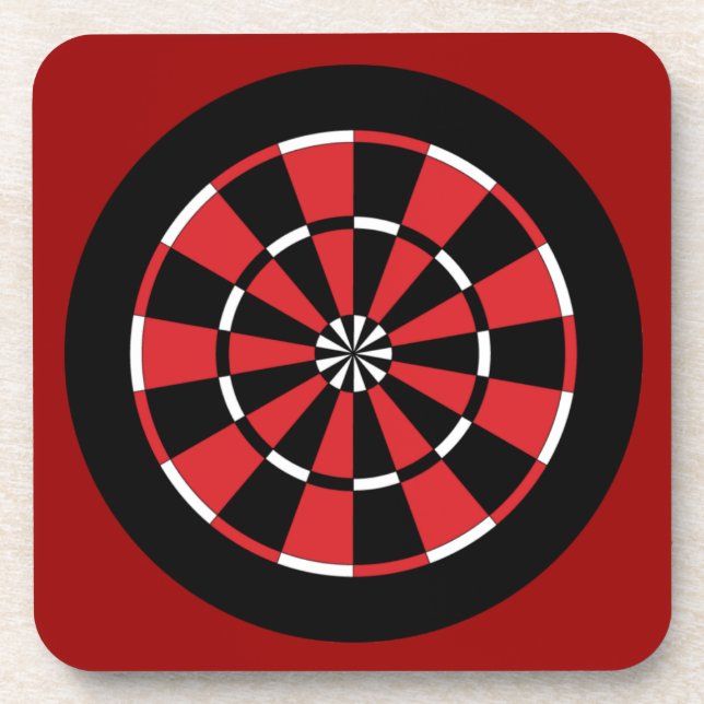 Dartboard Beverage Coaster (Front)