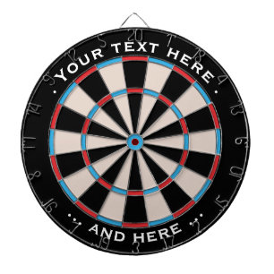 Dartboard Blue Classic Custom Text Gift