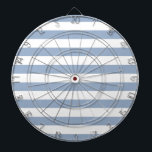Dartboard Blue & White Stripe<br><div class="desc">Dartboard</div>