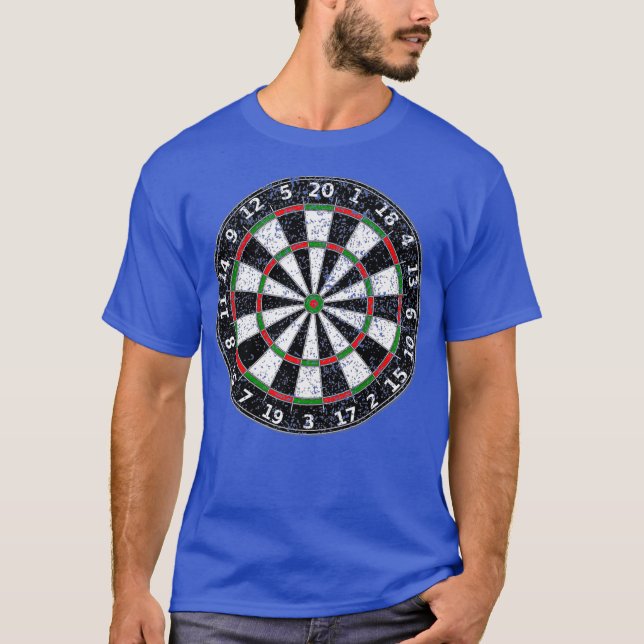 Dartboard Bullseye Target Dart Board Vintage T-Shirt (Front)
