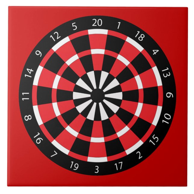 Dartboard Ceramic Tile (Front)