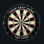 Dartboard Classic Custom Text Gift for Darts Lover<br><div class="desc">A great Gift for the Darts Player in your Life. The perfect surprise for Men, Father, Husband and Grandfather on Valentine's Day, Birthday and Christmas. The perfect Darts Sport Gift for men and women who love playing Dart on Dartboards in a Pub or at Home with some Dart Friends. Ideal...</div>