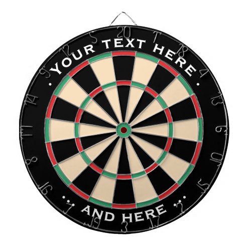 Dartboard Classic Custom Text Gift for Darts Lover