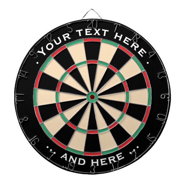 Dartboard Classic Custom Text Gift for Darts Lover (Front)