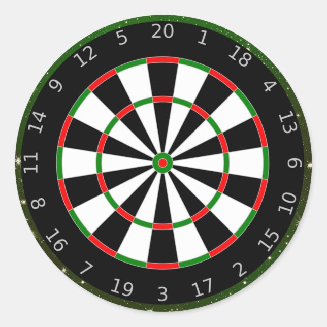 Dartboard Classic Round Sticker (Front)