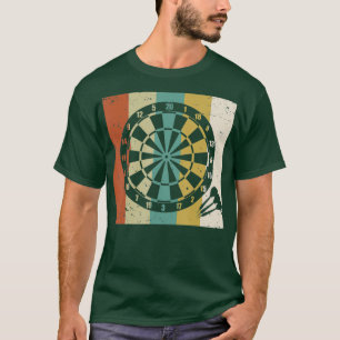 Dartboard Darts Dart Aiming Throw Retro T-Shirt
