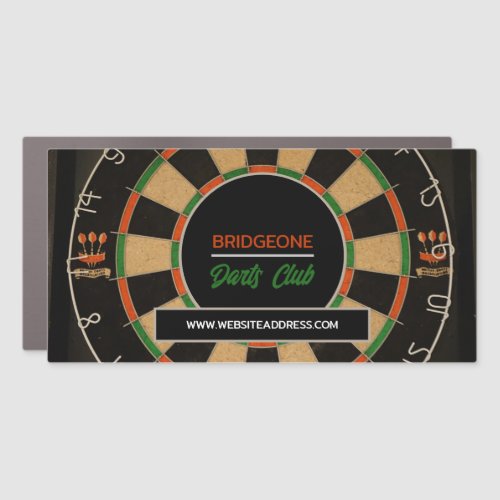 Dartboard Design Darts Club Car Magnet