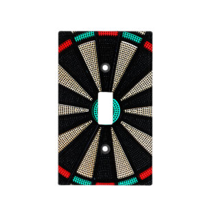 Dartboard design light switch cover