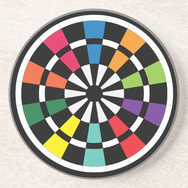 Dartboard Drink Coaster (Front)