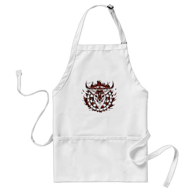 Dartboard Fire Bull Special Design Adult Apron (Front)