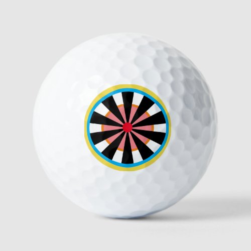 Dartboard  golf balls