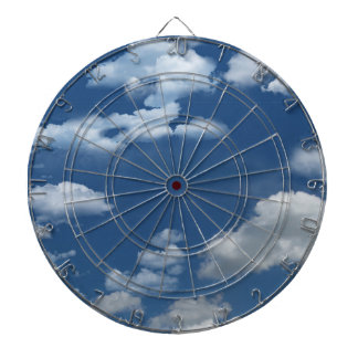 Dartboard "Into the Blue" With Darts