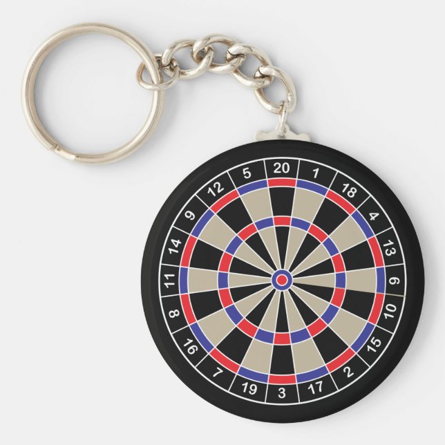 Dartboard Keychain (Front)