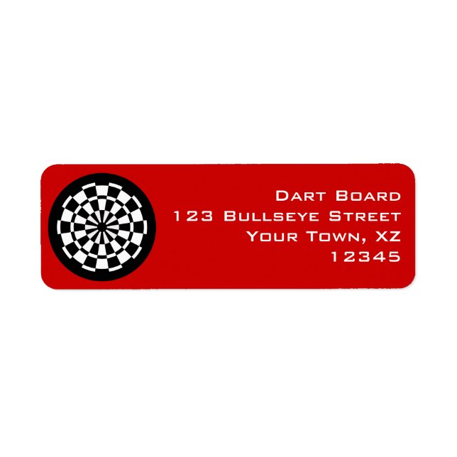 Dartboard Label (Front)