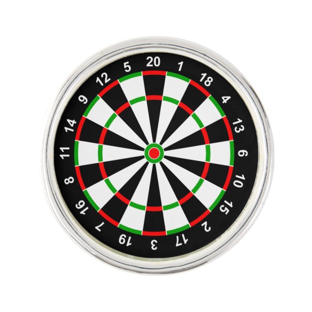 Dartboard Lapel Pin (Front)